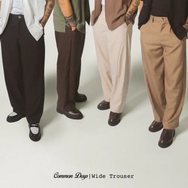 Relaxed Wide Trouser Pants - Image 3