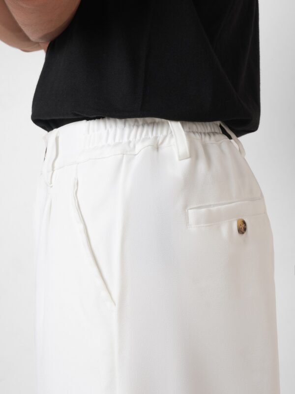 Common Days | Relaxed Wide Trouser Pants White - Image 4