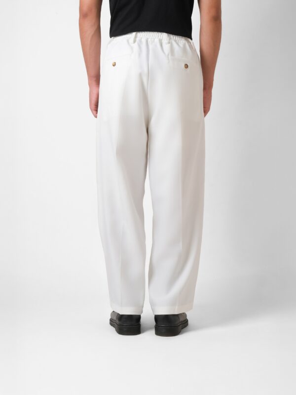 Common Days | Relaxed Wide Trouser Pants White - Image 5