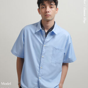 Slick Boxy Shirt Light Blue - Common Days