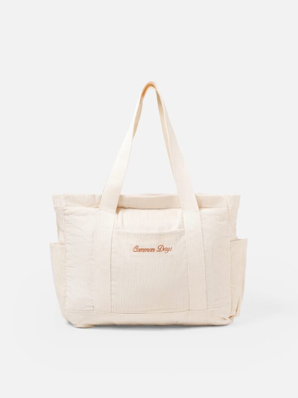 Carry All V1 Corduroy Totebag Broken White Common Days