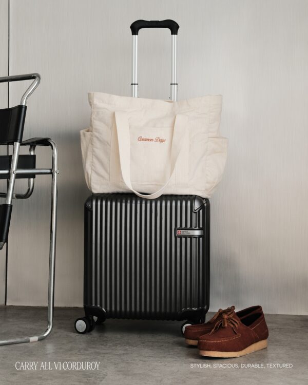 Carry All V1 Corduroy Totebag Broken White Common Days - Image 6
