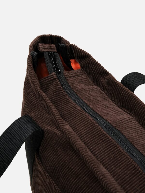 Carry All V1 Corduroy Totebag Dark Brown Common Days - Image 4