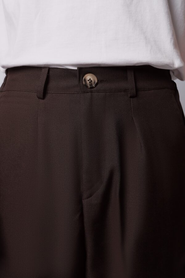 Common Days | Relaxed Wide Trouser Pants Truffle Brown