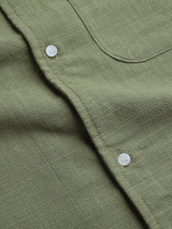 Common Days | Relaxed Linen Shirt Army - Image 4