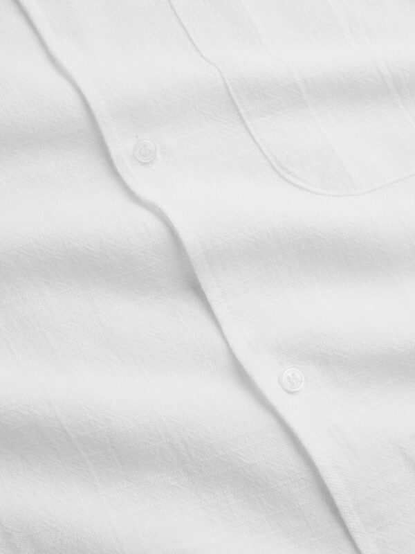 Common Days | Relaxed Linen Shirt Broken White | - Image 6