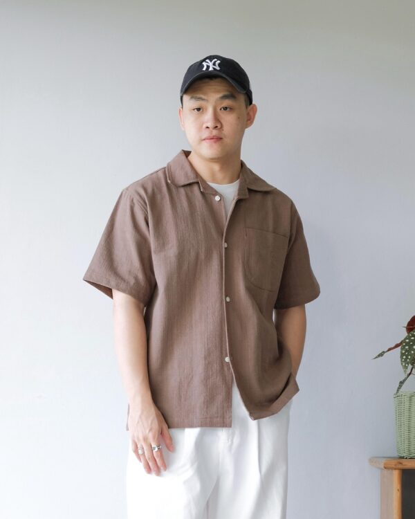Common Days | Relaxed Linen Shirt Brown