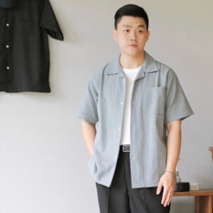 Common Days | Relaxed Linen Shirt Ice Grey