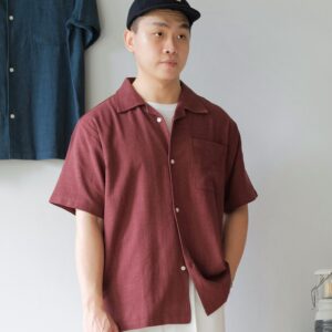 Common Days | Relaxed Linen Shirt Maroon
