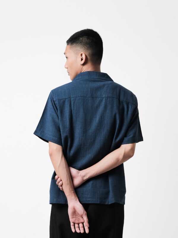 Common Days | Relaxed Linen Shirt Navy - Image 7