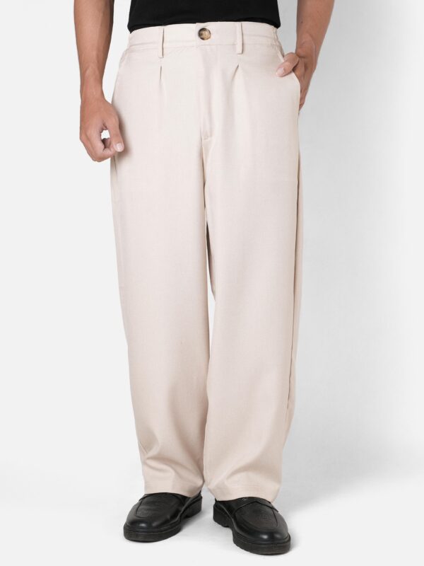 Common Days | Relaxed Wide Trouser Pants Oat