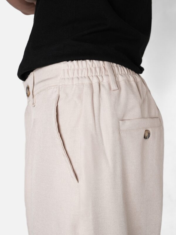 Common Days | Relaxed Wide Trouser Pants Oat - Image 4
