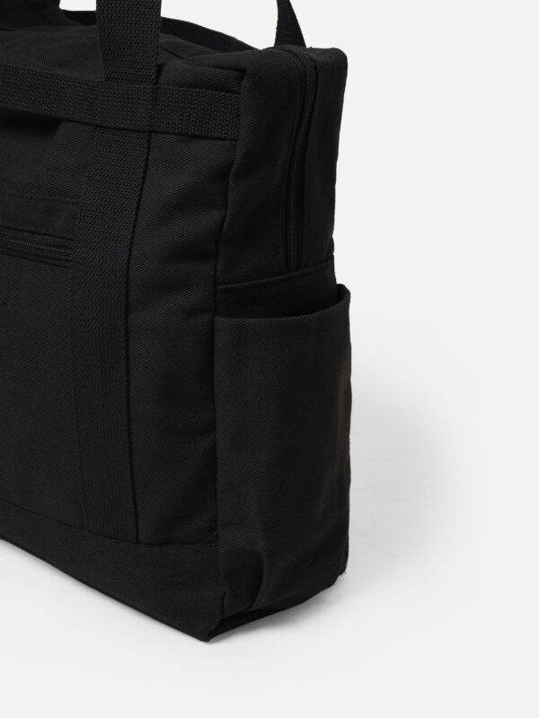 Travel Totebag Black Canvas Common Days - Image 3