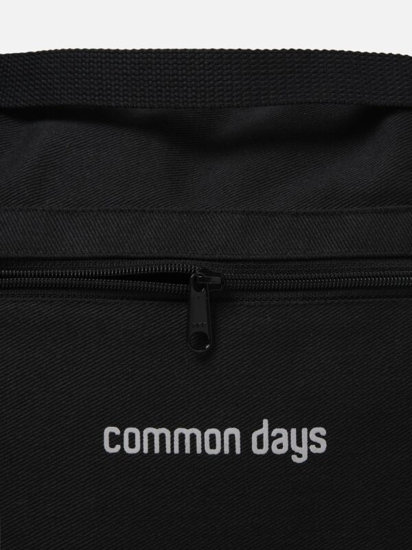 Travel Totebag Black Canvas Common Days - Image 4
