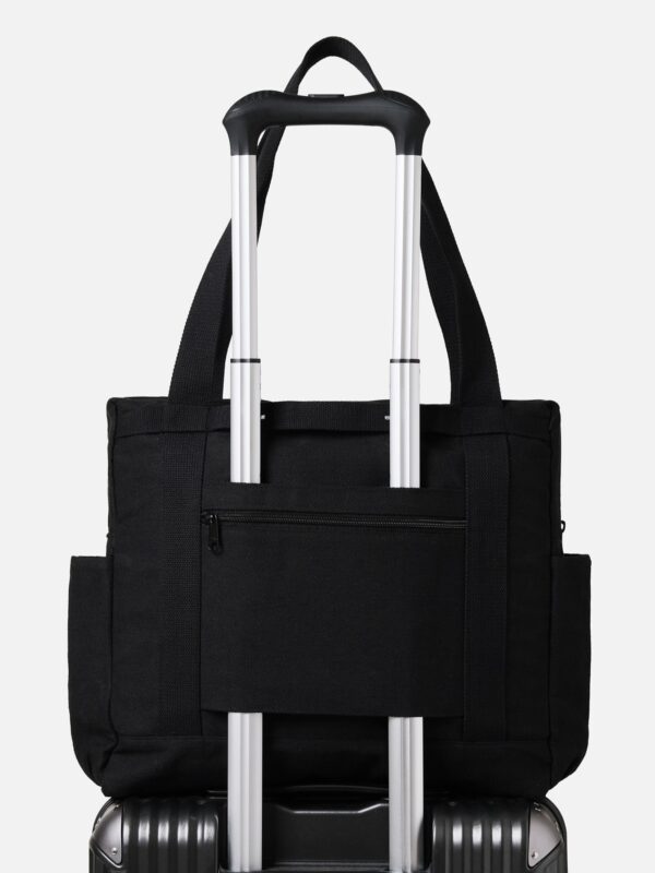 Travel Totebag Black Canvas Common Days - Image 7