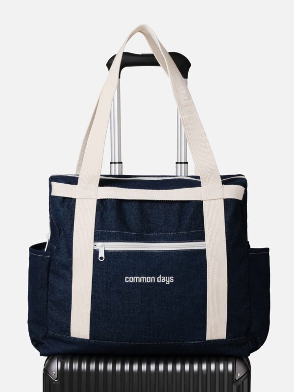 Travel Totebag Blue Denim Common Days - Image 5