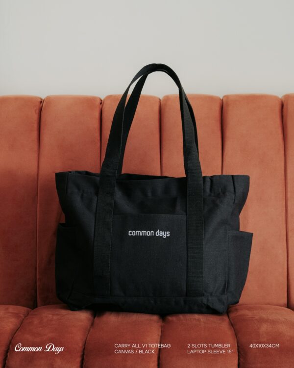 Carry All V1 Totebag Black Common Days - Image 6