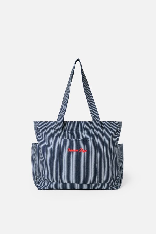 Carry All V1 Denim Stripe Totebag Common Days
