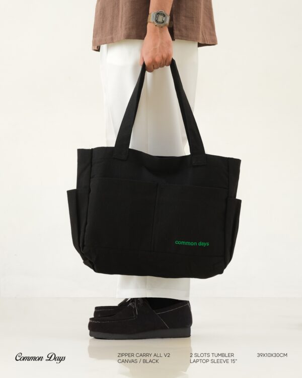 Carry All V2 Totebag Black Common Days - Image 6