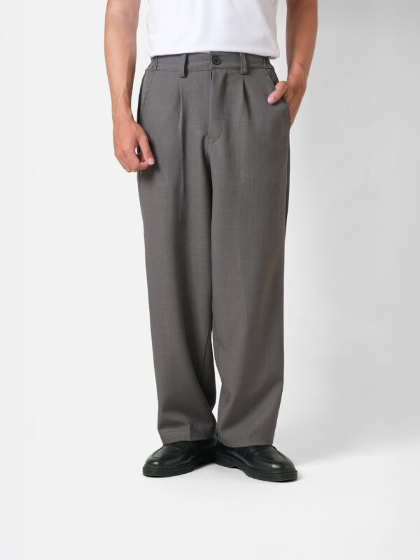 Common Days | Relaxed Wide Trouser Pants Grey