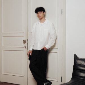Common Days | Relaxed Long Sleeve Linen Shirt Broken White