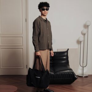 Common Days | Relaxed Long Sleeve Linen Shirt Dark Brown