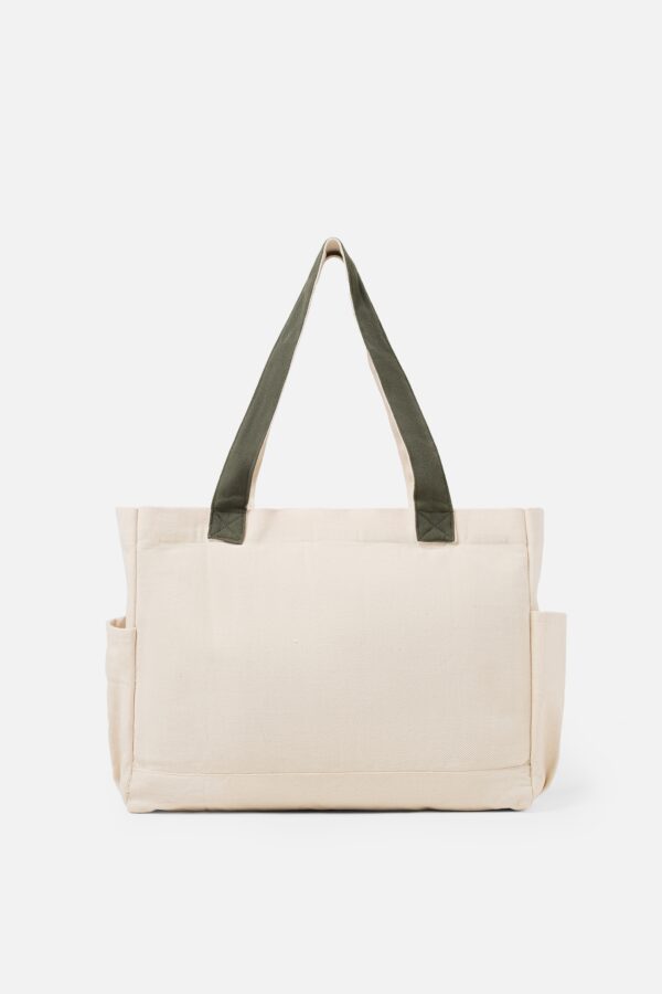 Carry All V2 Totebag Twotone Broken White & Army Common Days - Image 5