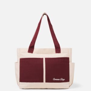 Carry All V2 Totebag Twotone Broken White & Maroon Common Days