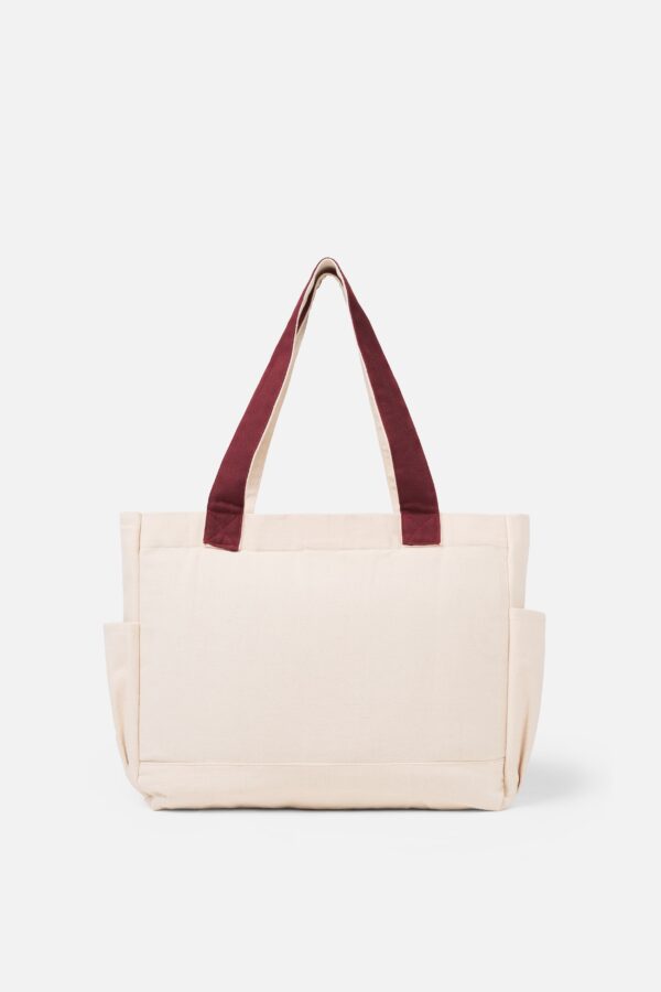 Carry All V2 Totebag Twotone Broken White & Maroon Common Days - Image 6