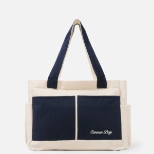 Carry All V2 Totebag Twotone Broken White & Navy Common Days