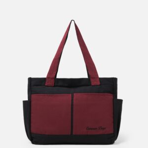 Carry All V2 Totebag Twotone Black & Maroon Common Days