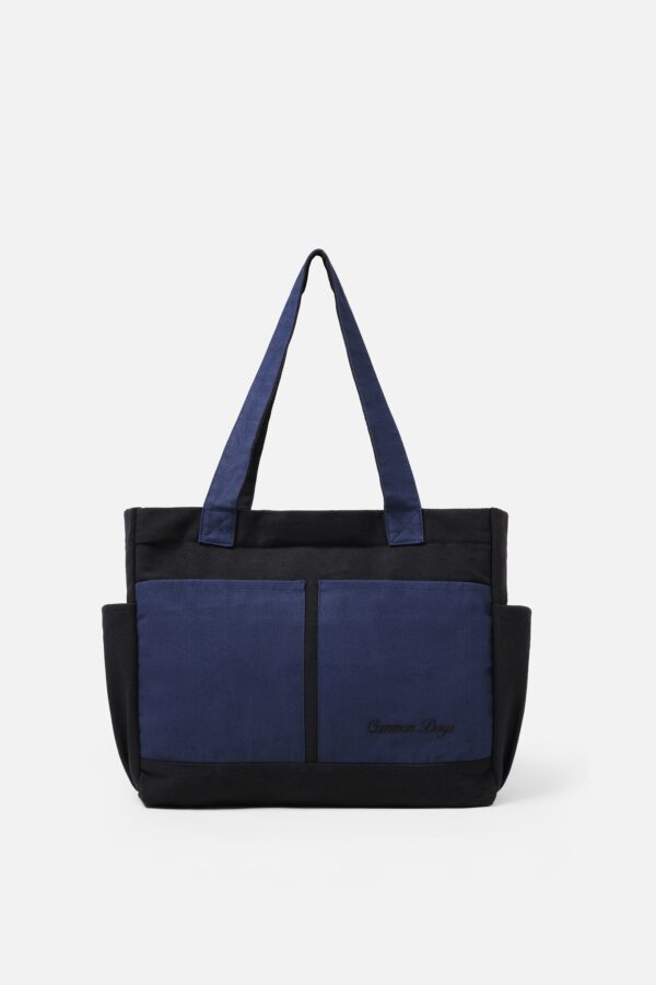 Carry All V2 Totebag Twotone Black & Navy Common Days