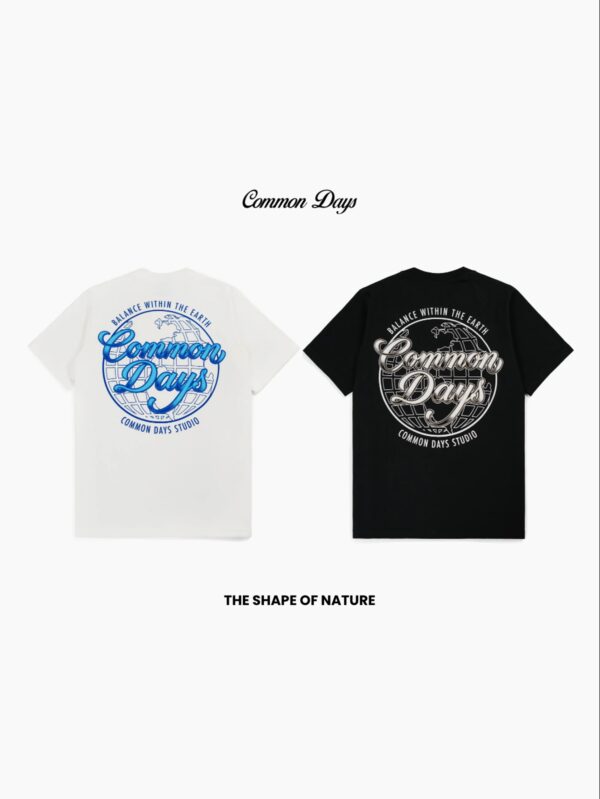 Common Days | Tshirt kaos Balance Within The Earth Off-White Black