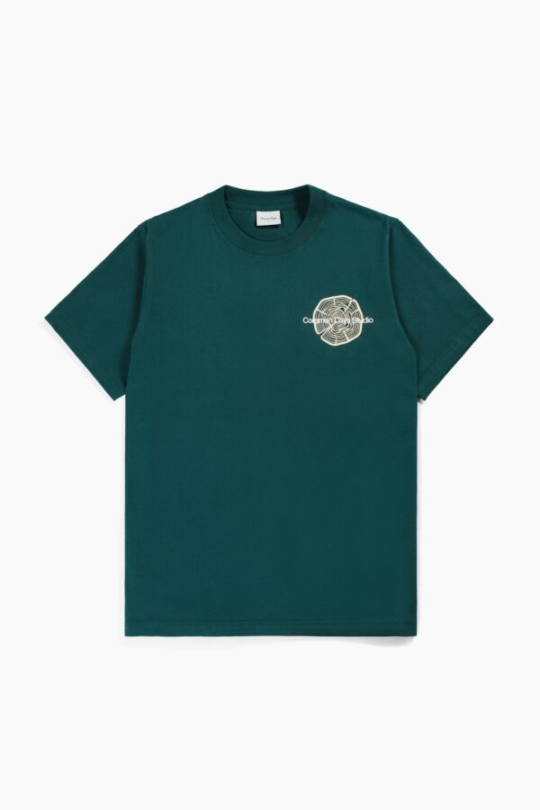 Common Days | Tshirt kaos Formed by time and nature Green Dark Brown