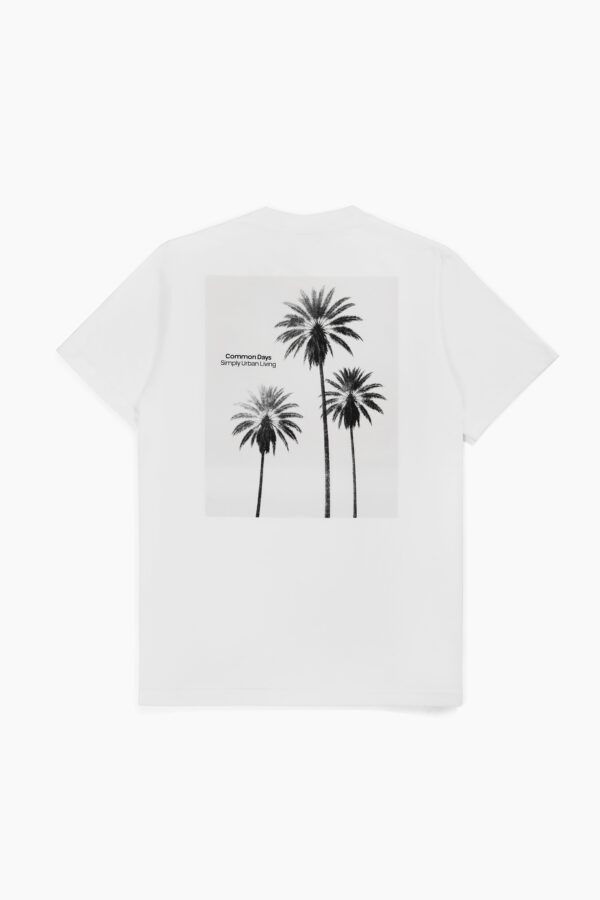 Common Days | Tshirt kaos Palm Tree White Black